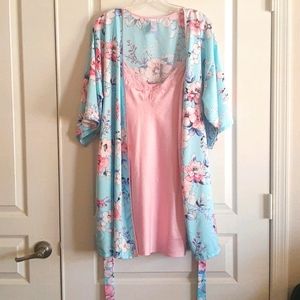 Silk Teddy/Bathrobe Set